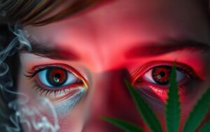 factors influencing eye redness while smoking CBD