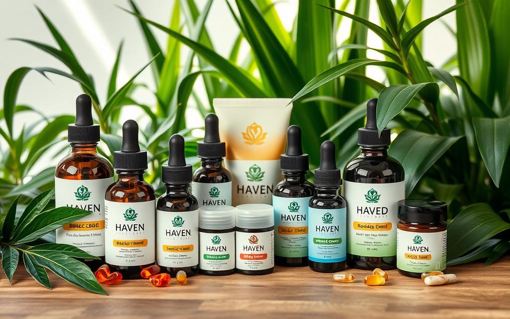 Haven CBD product range