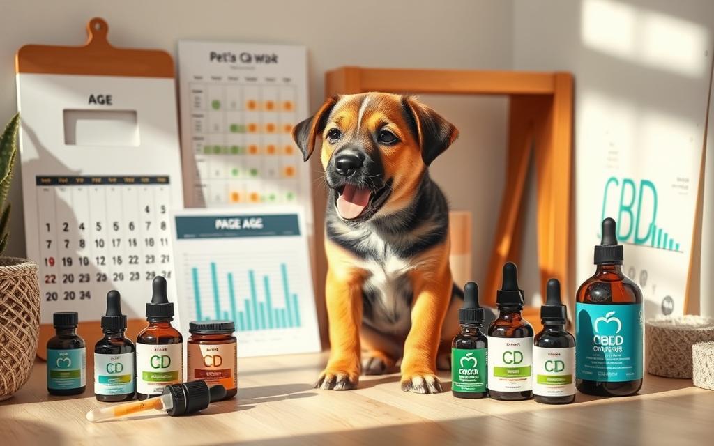 age to give puppies CBD